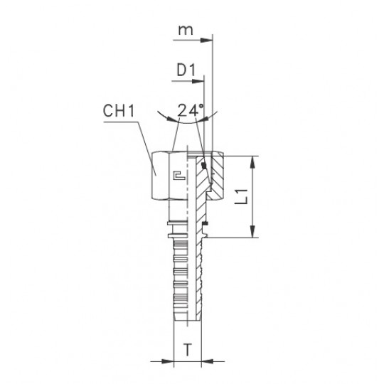 DKOL/DKOS гайка прямой