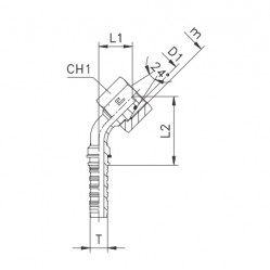 DKOL/DKOS гайка 45°