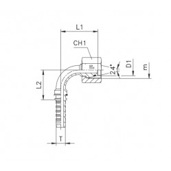 DKOL/DKOS гайка 90°